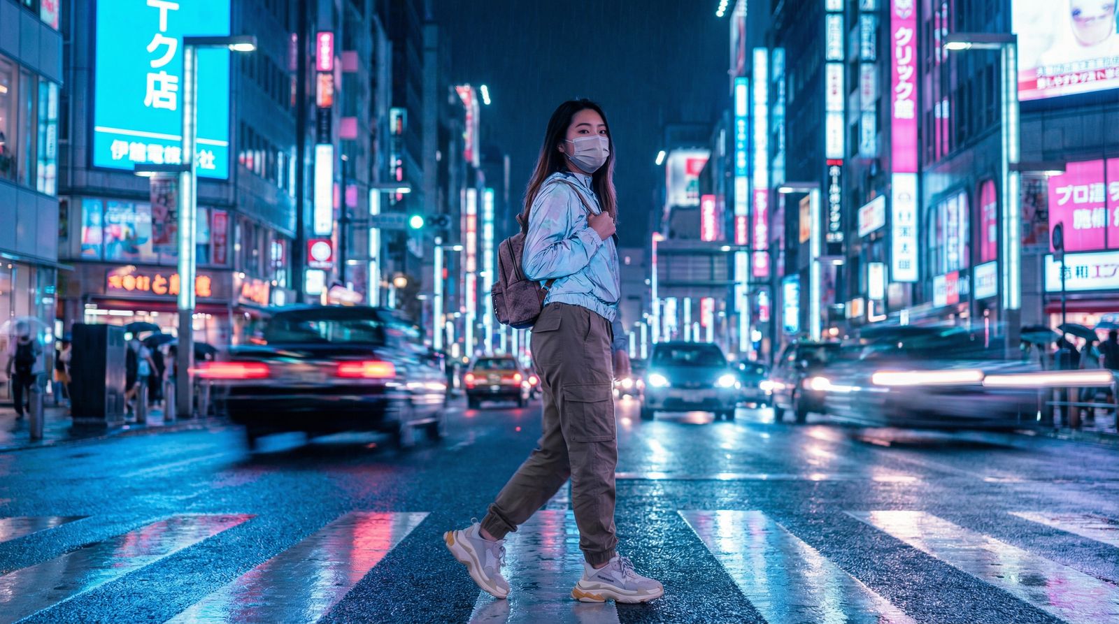 媚黑城市夜景视频